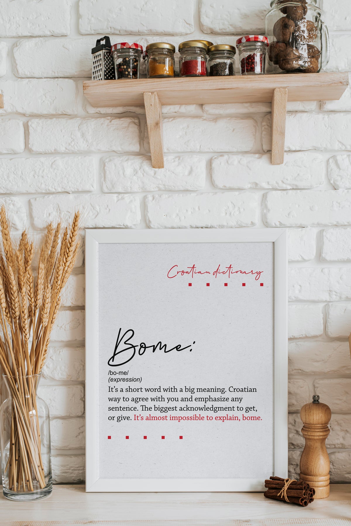 Poster - Croatian dictionary - Bome