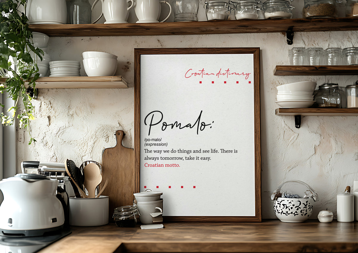 Poster - Croatian dictionary - Pomalo