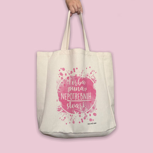 Maxi torba - Torba puna nepotrebnih stvari (pink)